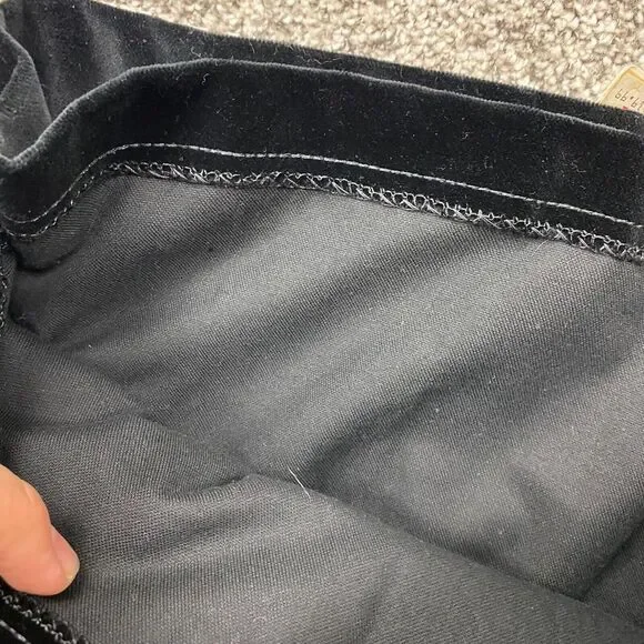 Vintage ‎ Velvet Skirt womens XL  Black witchy y2k  Minimalist goth zip - Picture 10 of 12